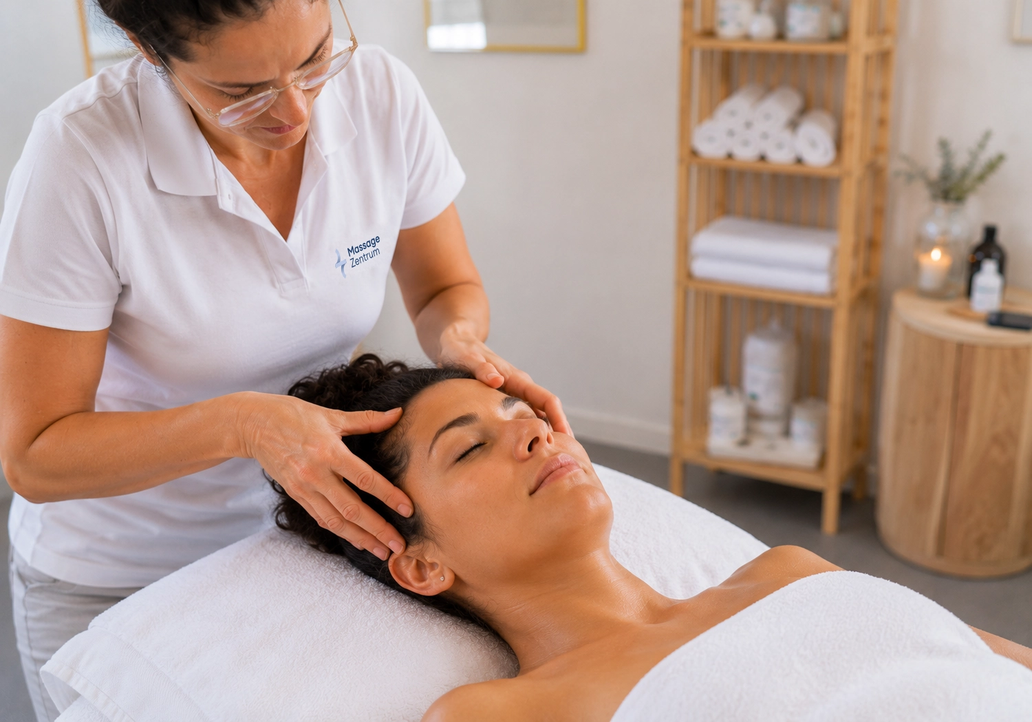 Arbeit an Nacken und Hinterkopf – Massage Zentrum Rümlang