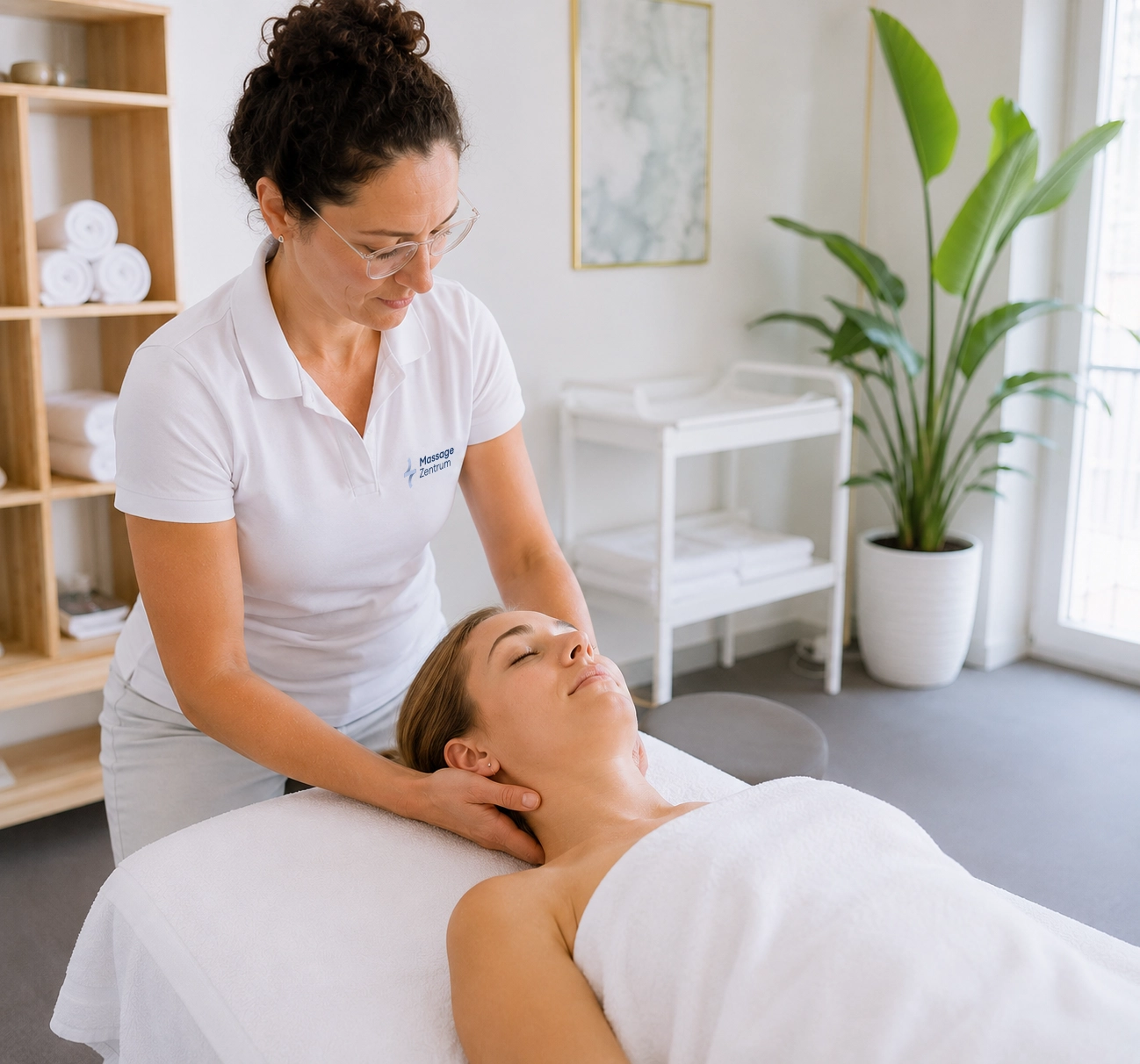 Arbeit an Nacken und Schultergürtel – Massage Zentrum Rümlang